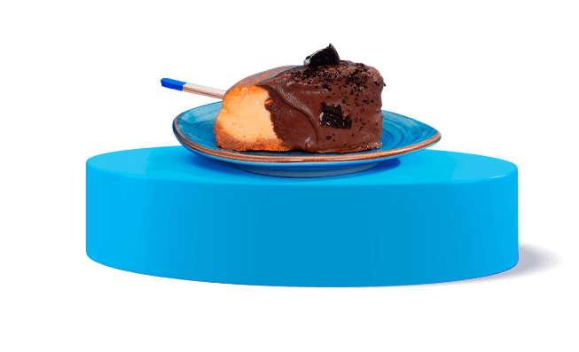 Postre con galletas Oreo y crema